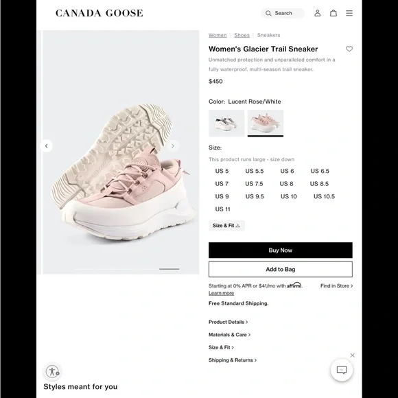 CANADA GOOSE GLACIER TRAIL SNEAKERS - Picture 4 of 11